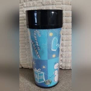 Starbucks Blue and Black Holiday Tumbler